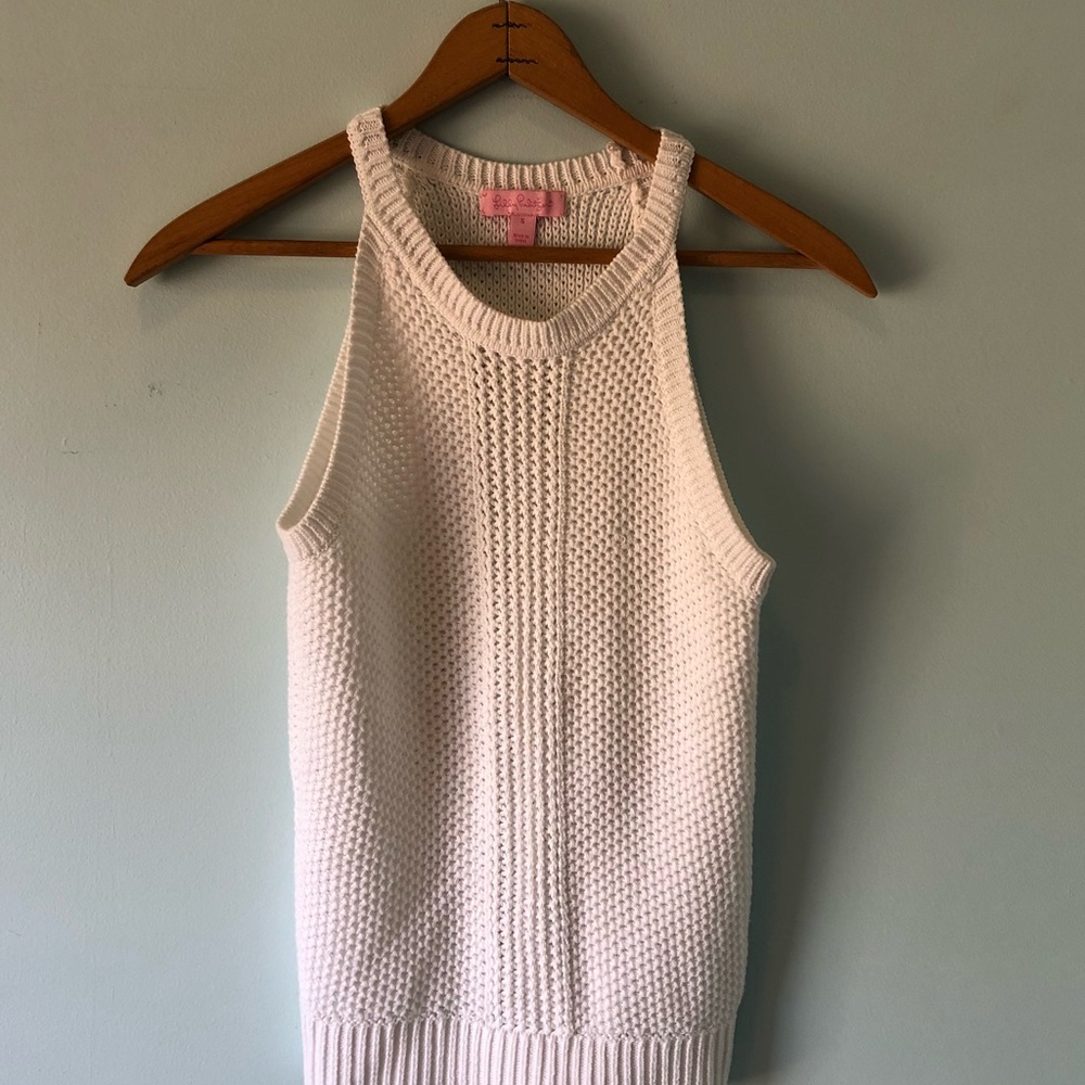 Lilly Pulitzer white knit top